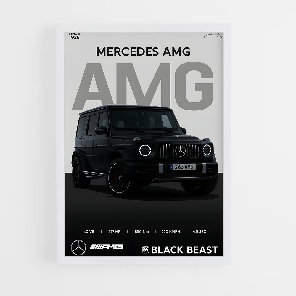 Poster Luxurious G63 – affiche Mercedes (vue 3)